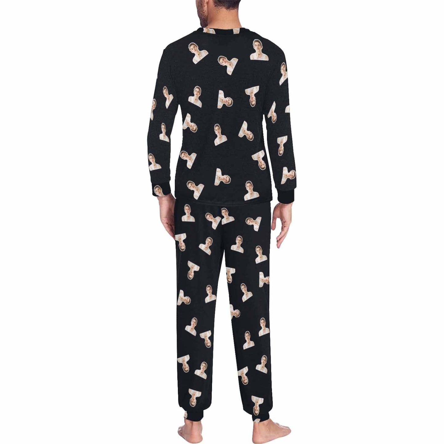 FacePajamas Pajama Custom Face&Name Valentine's Day Commemorative Gifts Couple Matching Pajamas