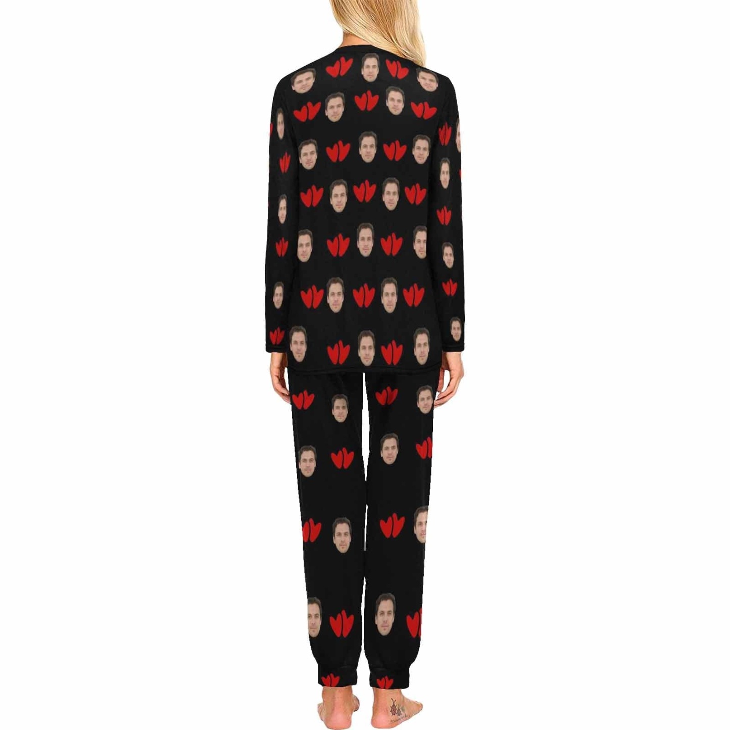 FacePajamas Pajama Custom Face Nuts About You Sleepwear Personalized Slumber Party Couple Matching Pajamas