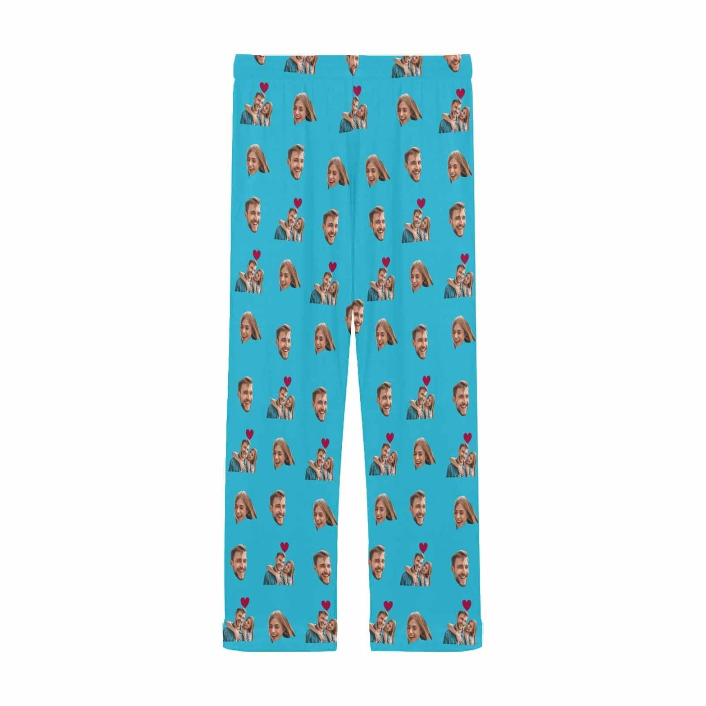 FacePajamas Pajama Pants Custom Face Pajama Pants Couple Photo Love Sleepwear for Men & Women