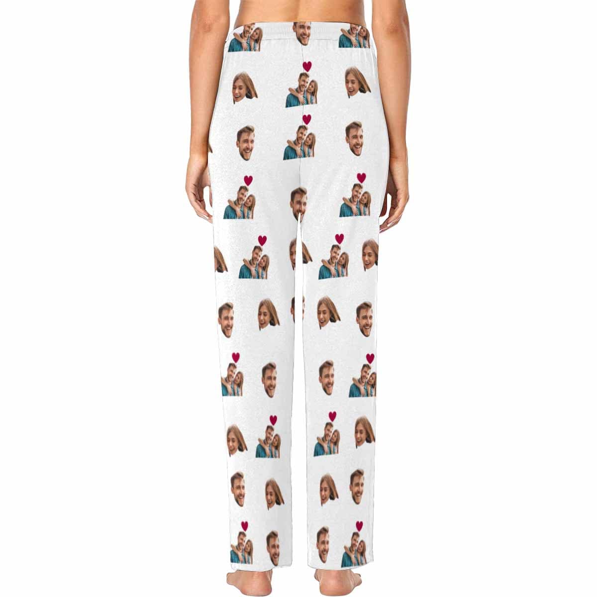 FacePajamas Pajama Pants Custom Face Pajama Pants Couple Photo Love Sleepwear for Men & Women