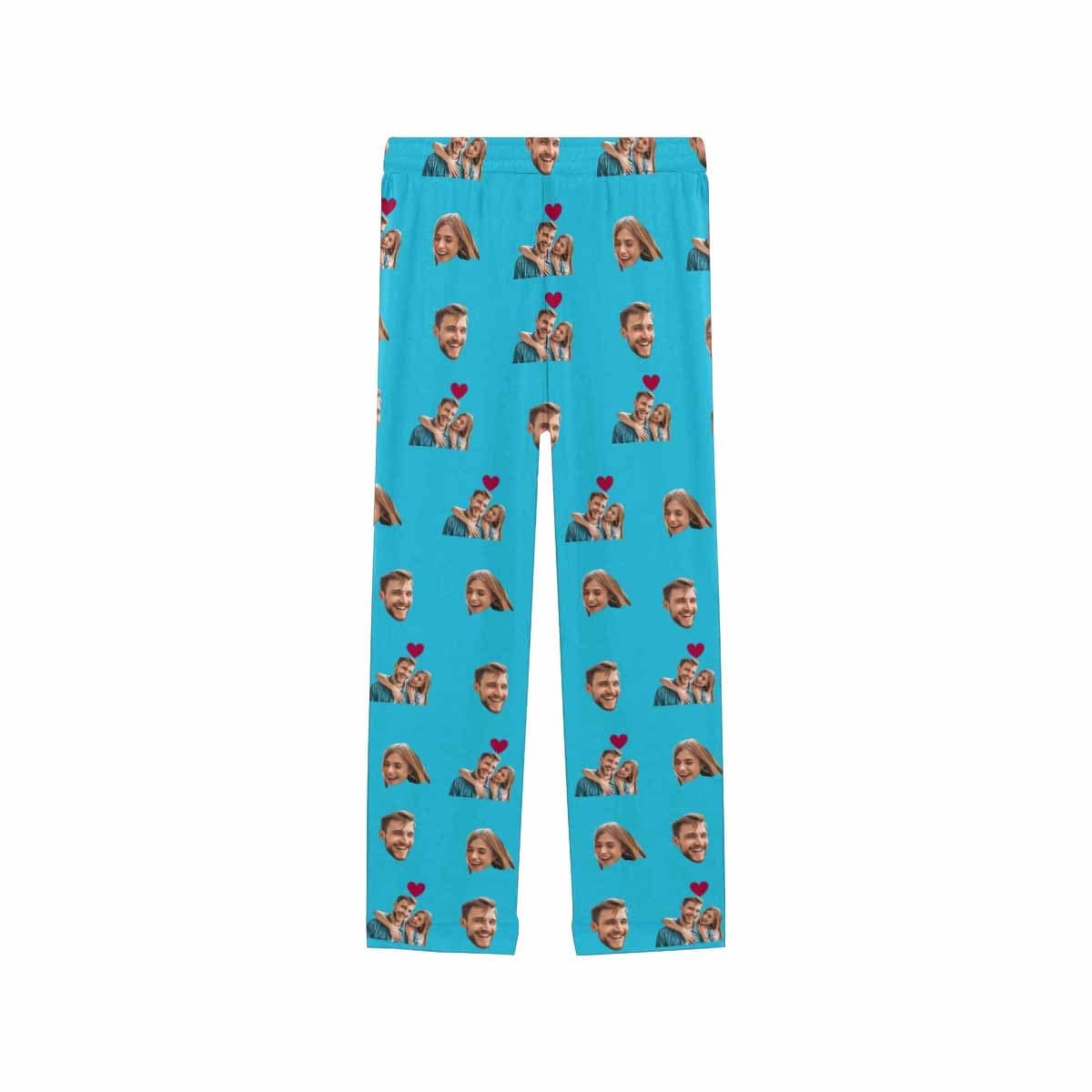FacePajamas Custom Face Pajama Pants Couple Photo Love Sleepwear for Men & Women