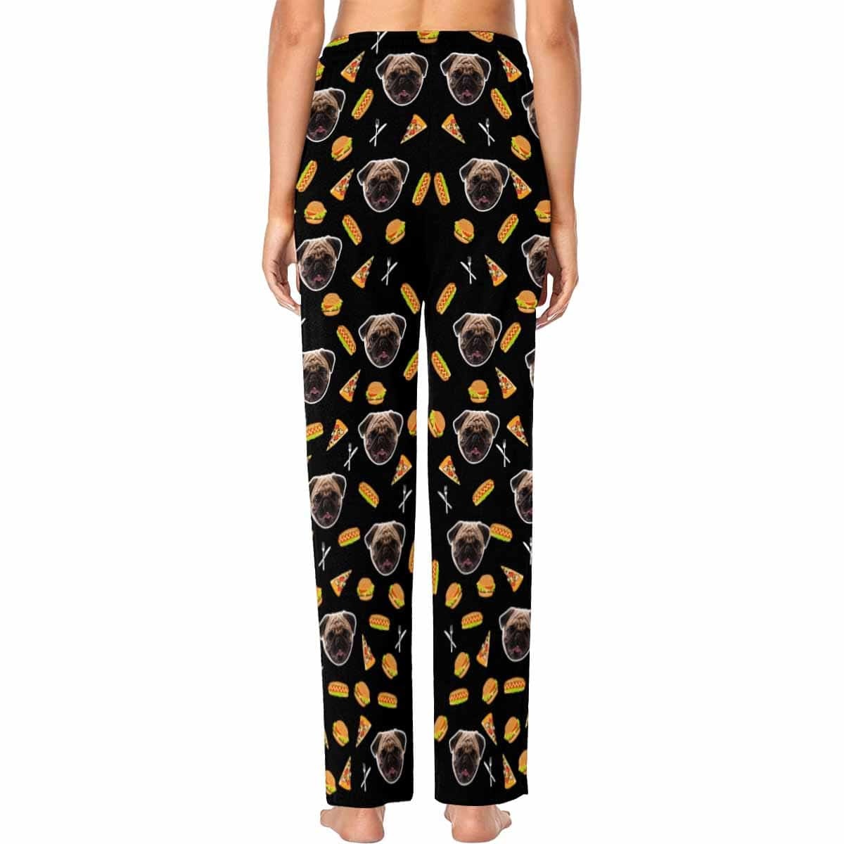 FacePajamas Pajama Pants Custom Face Pajama Pants Dog Face Sleepwear for  Women