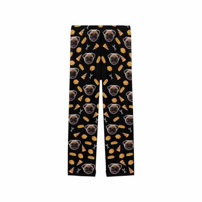 FacePajamas Pajama Pants Custom Face Pajama Pants Dog Face Sleepwear for Women