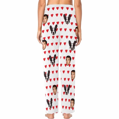 FacePajamas Pajama Pants Custom Face Pajama Pants Dog Face Sleepwear for Women & Man