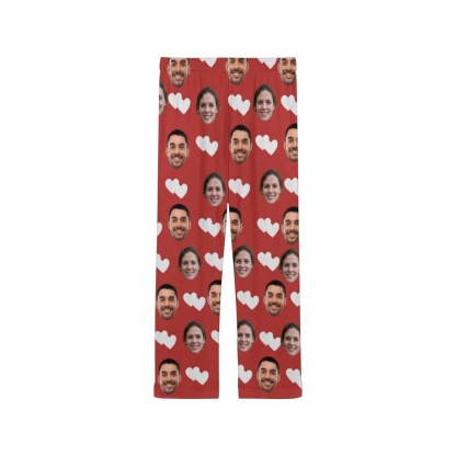 FacePajamas Custom Face Pajama Pants Love Couples Sleepwear for Women & Men