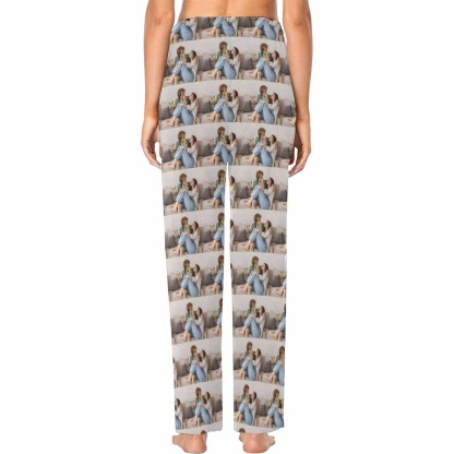 FacePajamas Custom Face Pajama Pants Stitching Photos Sleepwear for Women & Men