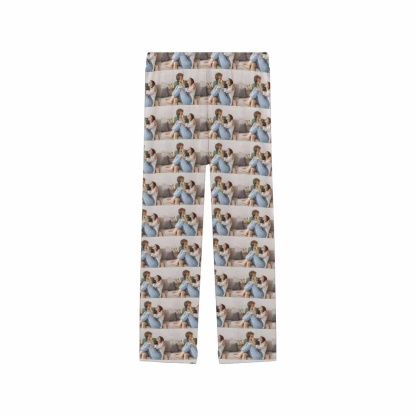 FacePajamas Custom Face Pajama Pants Stitching Photos Sleepwear for Women & Men