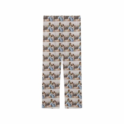 FacePajamas Custom Face Pajama Pants Stitching Photos Sleepwear for Women & Men
