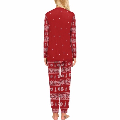 FacePajamas Custom Face Pajama Sets Personalized Christmas  Dog Face Sleepwear for Women