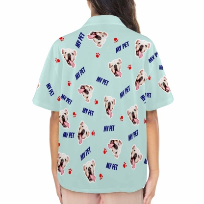 FacePajamas Pajama Tops Custom Face Pajama Top My Pet Loungewear for Women