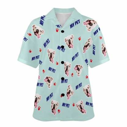 FacePajamas Pajama Tops Custom Face Pajama Top My Pet Loungewear for Women