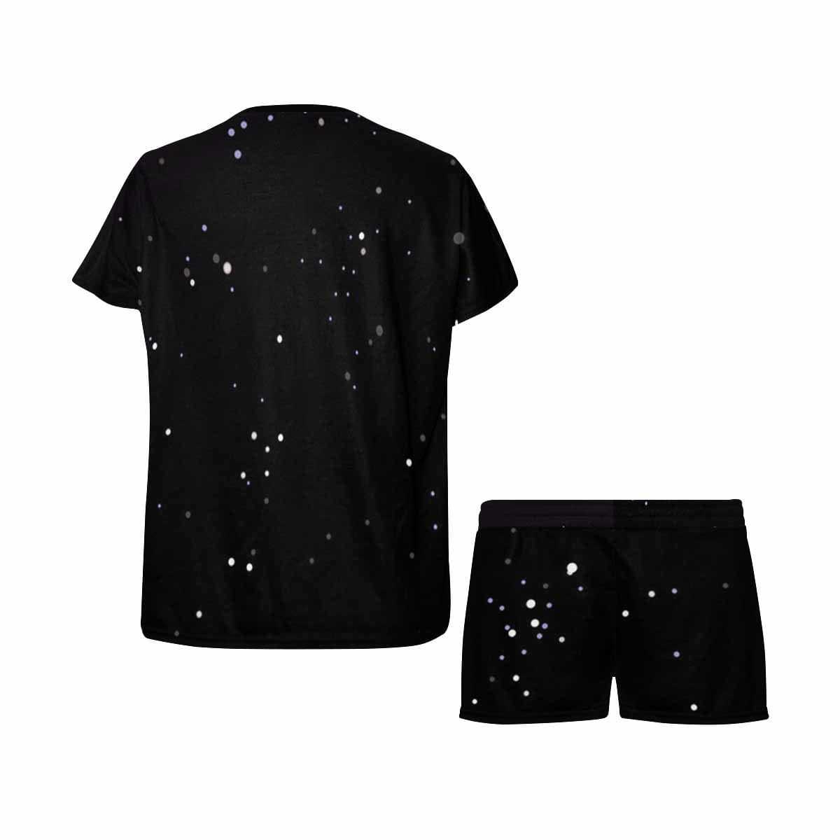 FacePajamas Pajama Custom Face Pajamas Blindfold White Dot Sleepwear Personalized Women's Short Pajama Set Gifts for Girlfriend