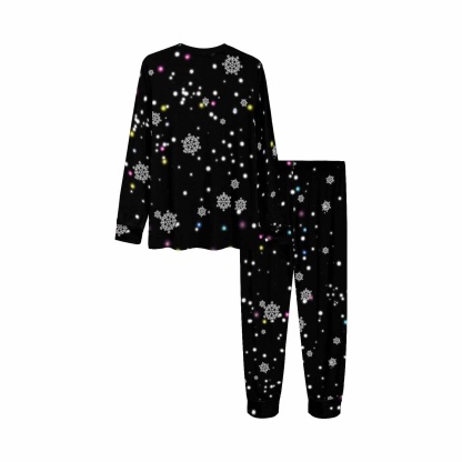 FacePajamas Kids Long Crew Neck Custom Face Pajamas Christmas Gift Socks Sleepwear Personalized Girls Long Sleeve Pajamas
