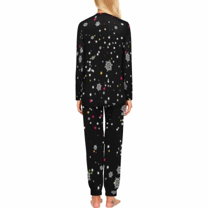 FacePajamas Family Pajamas Custom Face Pajamas Christmas Santa Claus Sleepwear Personalized Family Matching Long Sleeve Pajamas Set