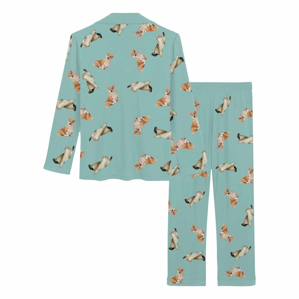 FacePajamas Pajama Custom Face Pet Dog Print Long Pajama Set&Grandma Grandpa Pajamas Personalized Photo Long Pajama Set Sleepwear