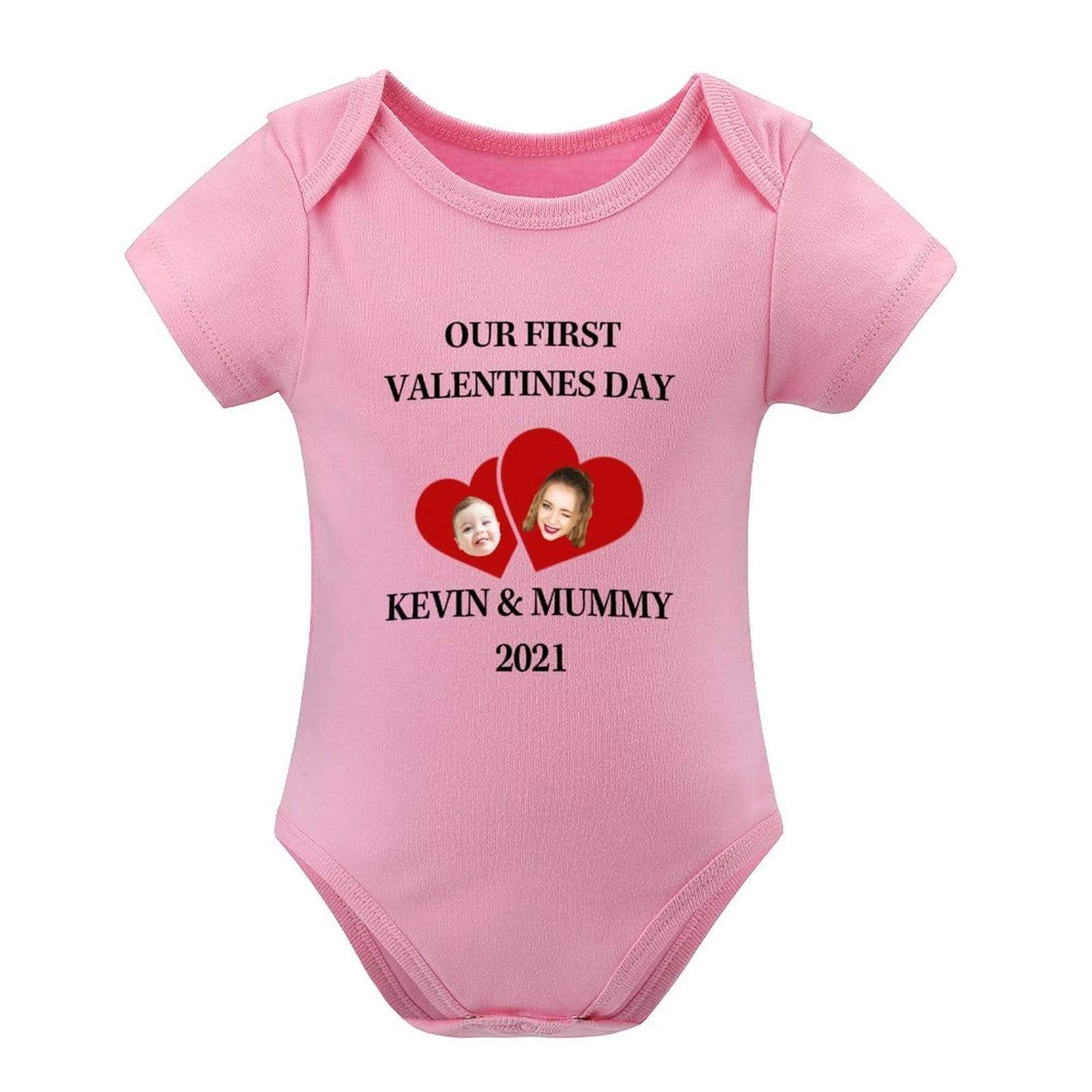 FacePajamas Baby Pajama Custom Face&Text Mom&Me Baby Bubble Romper Newborn Baby Jumpsuit Bodysuit Personalized Girls Boys Baby Romper
