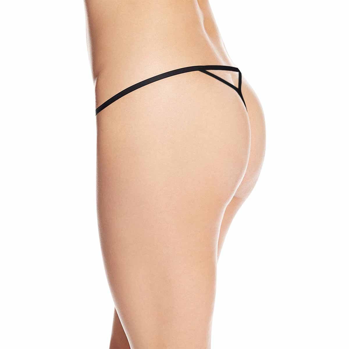 FacePajamas Women Underwear Custom Face Thongs Underwear for Women Personalized Open Women's G-String Panties Funny Valentine's Day Gift