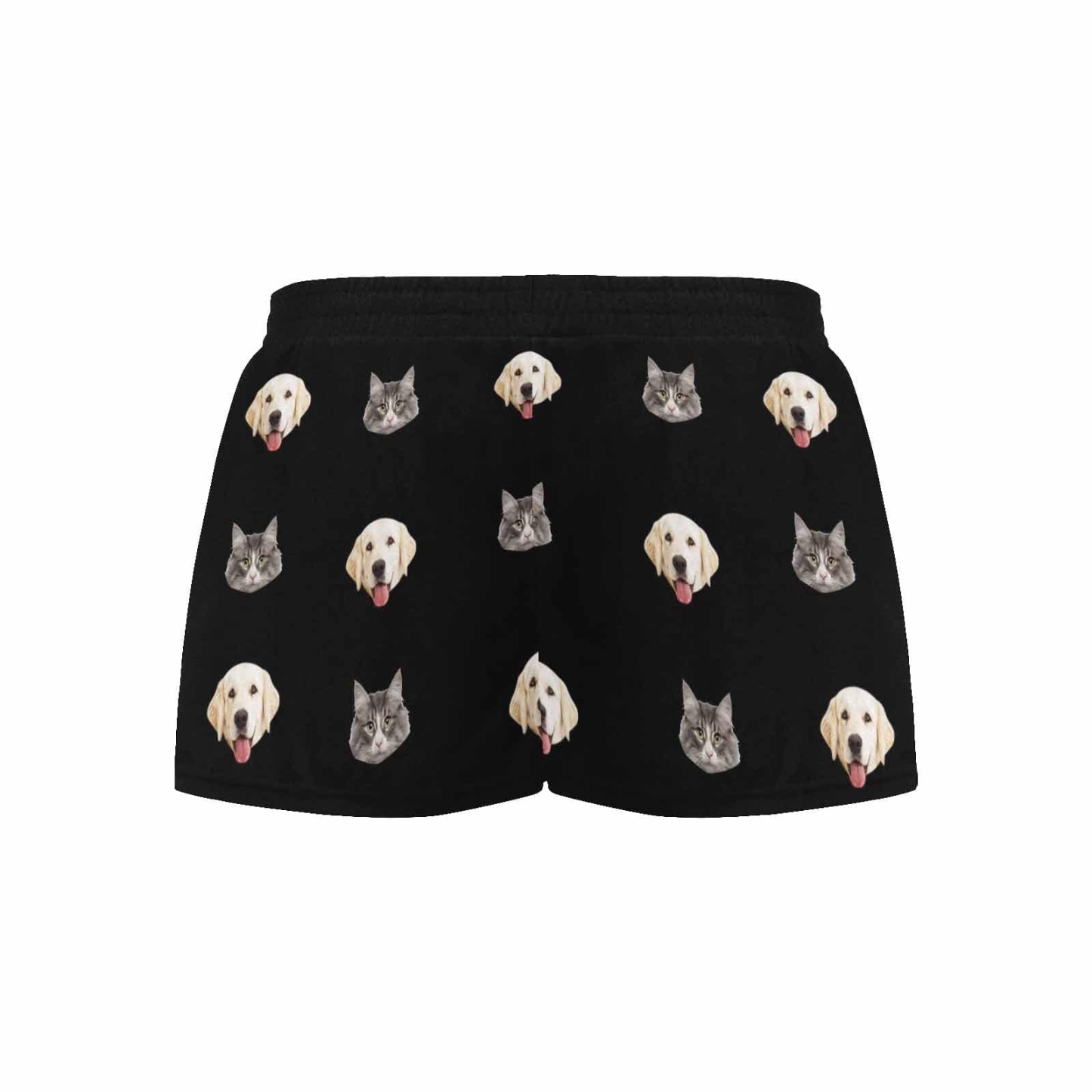 FacePajamas Pajama Shirt&Pants Custom Face Women's Pajama Shorts Personalized Cat Dog Pictures Sleepwear Shorts