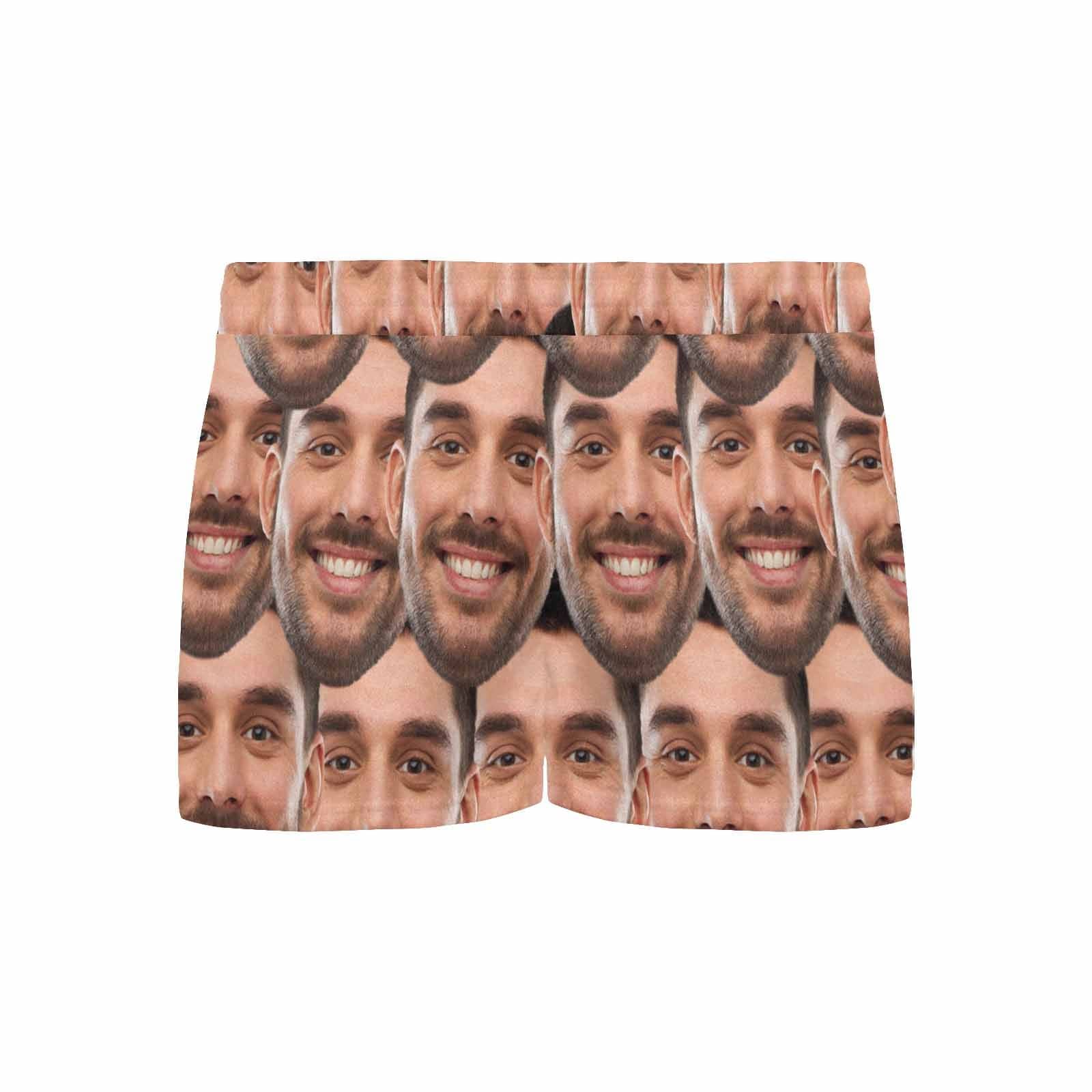 FacePajamas Pajama Shirt&Pants Custom Face Women's Pajama Shorts Personalized Seamless Face Sleepwear Shorts