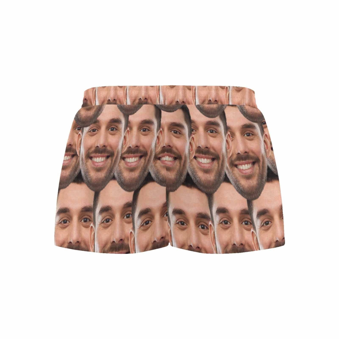 FacePajamas Pajama Shirt&Pants Custom Face Women's Pajama Shorts Personalized Seamless Face Sleepwear Shorts