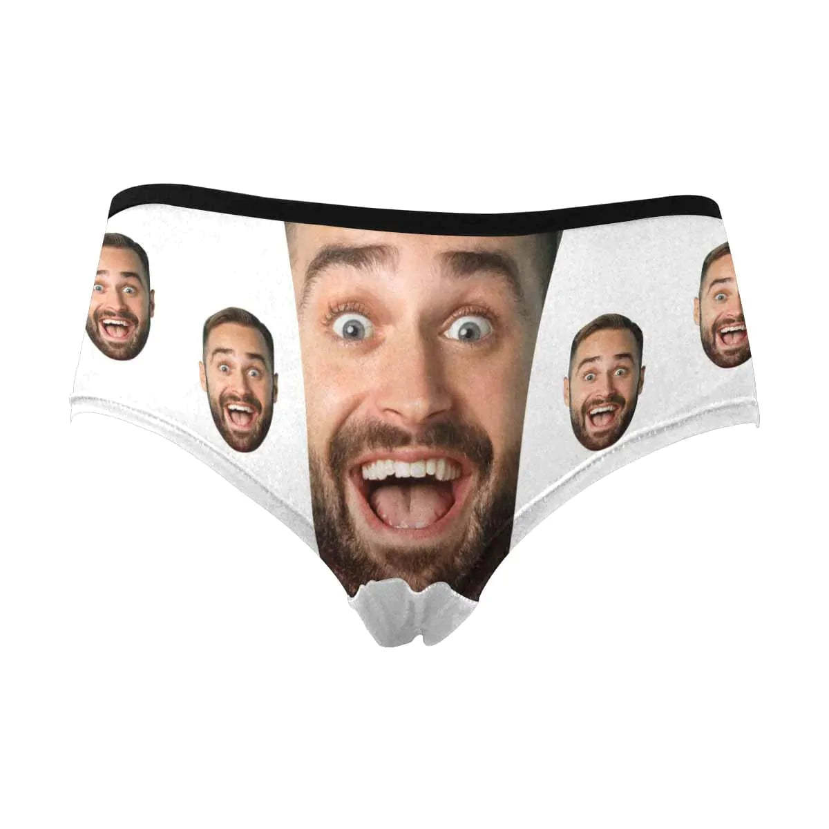 FacePajamas Women Underwear Custom Men's Face Underwear Personalized Girlfriend Face Women's High-cut Briefs Valentine's Gift for Girlfriend or Wife