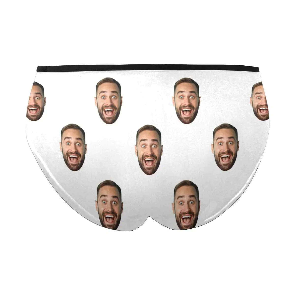 FacePajamas Women Underwear Custom Men's Face Underwear Personalized Girlfriend Face Women's High-cut Briefs Valentine's Gift for Girlfriend or Wife