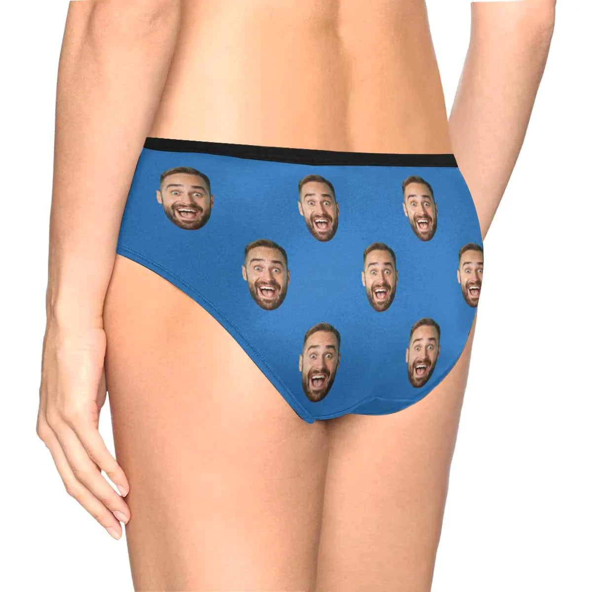 FacePajamas Women Underwear Custom Men's Face Underwear Personalized Girlfriend Face Women's High-cut Briefs Valentine's Gift for Girlfriend or Wife