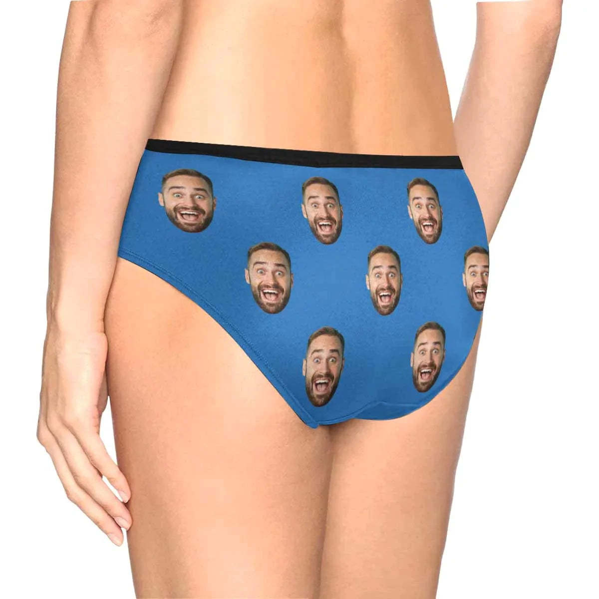 FacePajamas Women Underwear Custom Men's Face Underwear Personalized Girlfriend Face Women's High-cut Briefs Valentine's Gift for Girlfriend or Wife