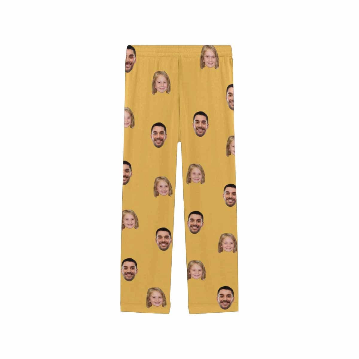 FacePajamas Pajama Custom My Family Face Nightwear Personalized Women's Slumber Party Long Pajama Shirt&Pants
