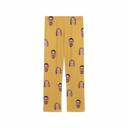 FacePajamas Pajama Custom My Family Face Nightwear Personalized Women's Slumber Party Long Pajama Shirt&Pants