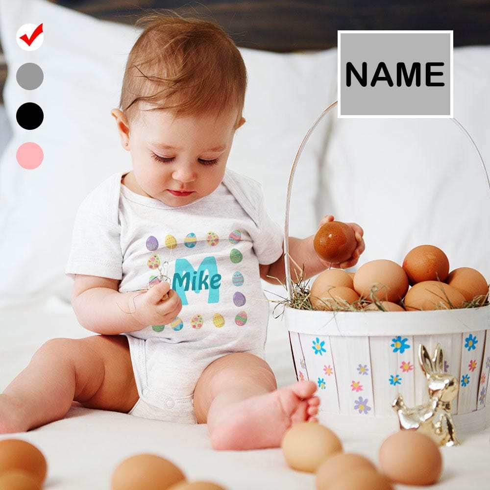 FacePajamas Baby Pajama Custom Name Childlike Egg Newborn Baby Bodysuit Girls Boys Baby Jumpsuit Personalized Summer Bubble Romper