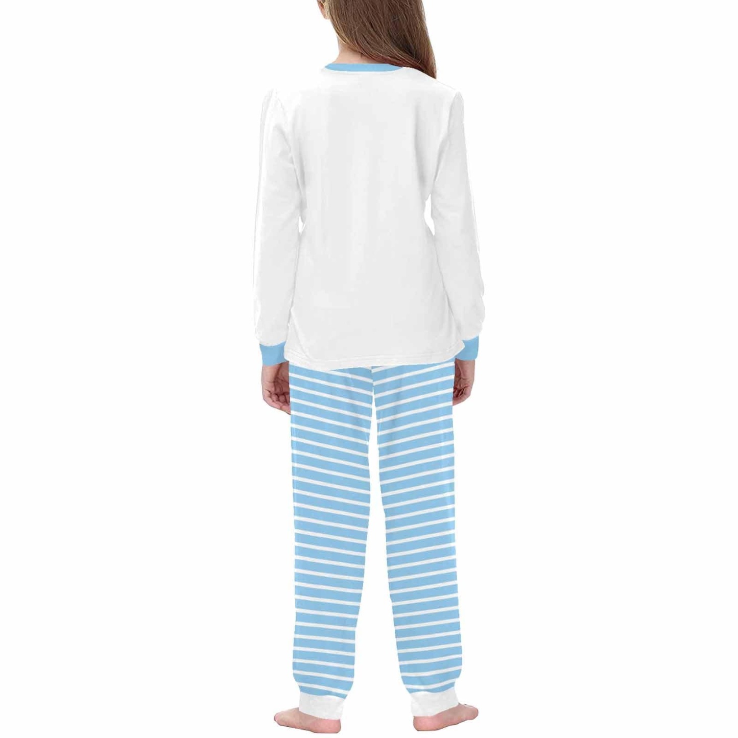 FacePajamas pajama Custom Name Pajamas Panda Winter Ski Sleepwear Girls Boys Pjs Kids Long Sleeve Pajamas Set