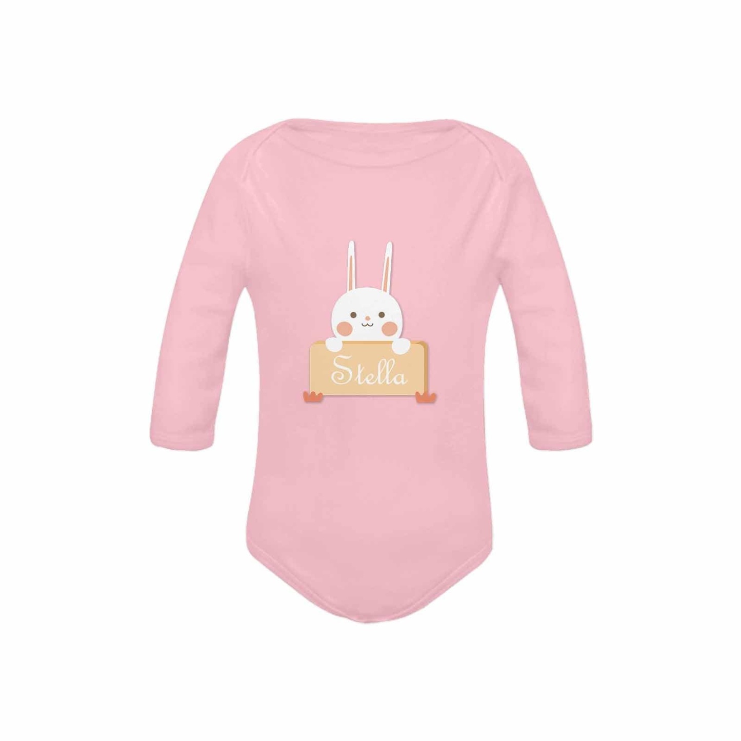 FacePajamas Baby Pajama Custom Name Rabbit Onesie Infant Bodysuit One Piece Jumpsuit Personalized Long Sleeve Rompers Baby Clothes