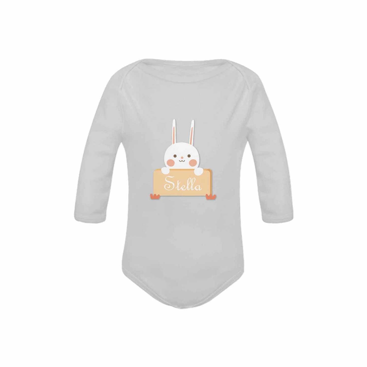 FacePajamas Baby Pajama Custom Name Rabbit Onesie Infant Bodysuit One Piece Jumpsuit Personalized Long Sleeve Rompers Baby Clothes