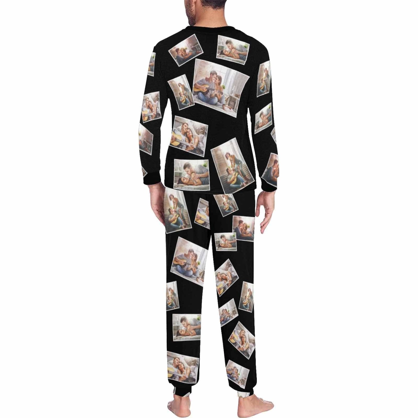 FacePajamas Pajama Custom Photo My Person Sleepwear Personalized Slumber Party Couple Matching Pajamas