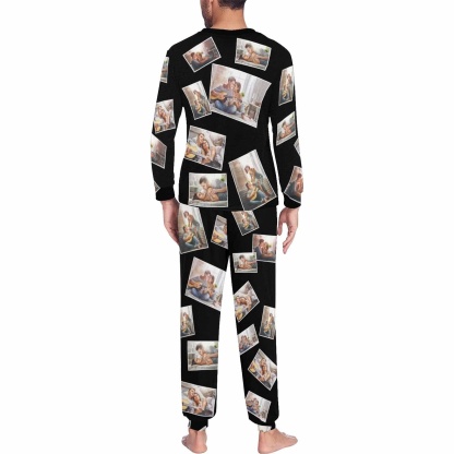 FacePajamas Pajama Custom Photo My Person Sleepwear Personalized Slumber Party Couple Matching Pajamas