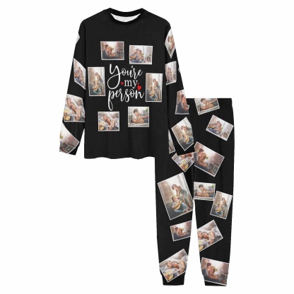 FacePajamas Pajama Custom Photo My Person Sleepwear Personalized Slumber Party Couple Matching Pajamas