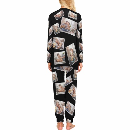 FacePajamas Pajama Custom Photo My Person Sleepwear Personalized Slumber Party Couple Matching Pajamas