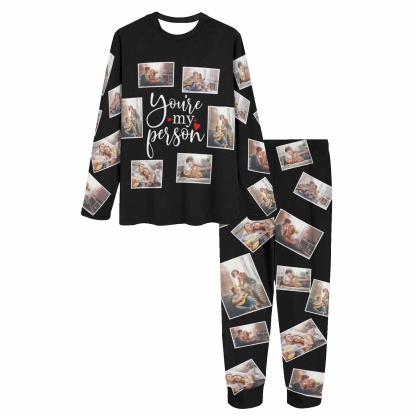 FacePajamas Pajama Custom Photo My Person Sleepwear Personalized Slumber Party Couple Matching Pajamas