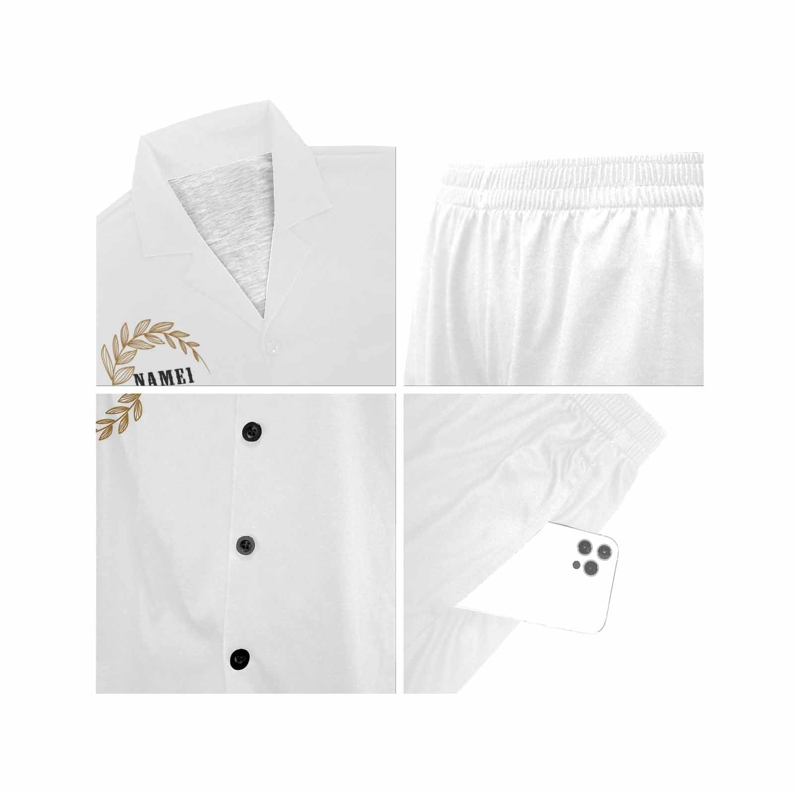 FacePajamas Pajama Custom Photo&Name Sleepwear Pajamas Personalized Women's V-Neck Short Pajama Set Bridesmaid Wedding Party Pjs Set