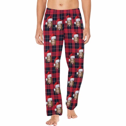 FacePajamas Custom Photo Pajamas Pants  Picture Sleepwear for Men