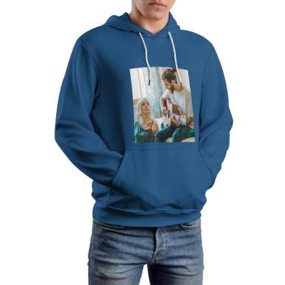 FacePajamas Hoodie-2WH-SDS Custom Photo Plus Size Hoodie with Pictures on It Black?Hoodie?with?Design Personalized Face Unisex Loose Hoodie Custom Top Outfits