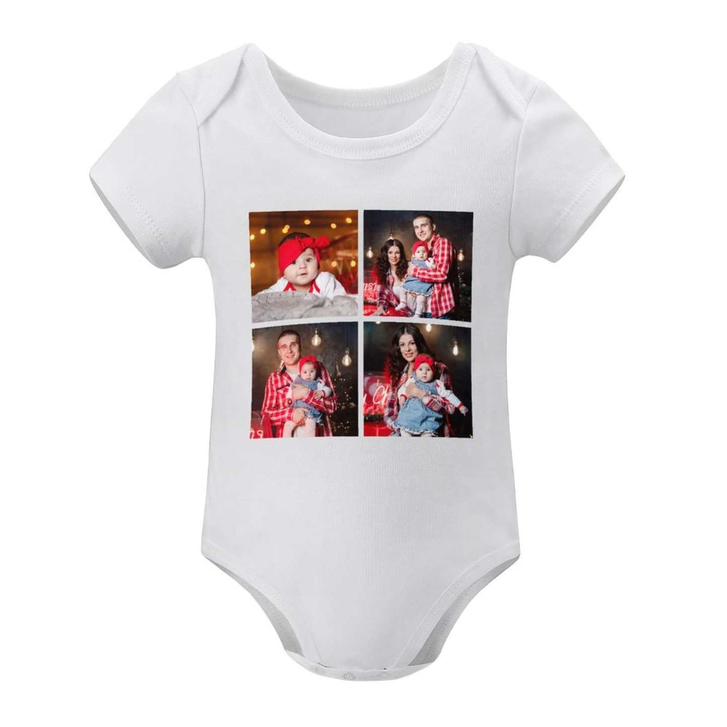 FacePajamas Baby Pajama Custom Photo Warm Family Newborn Baby Girls Boys Baby Jumpsuit Bodysuit Personalized Baby Bubble Romper