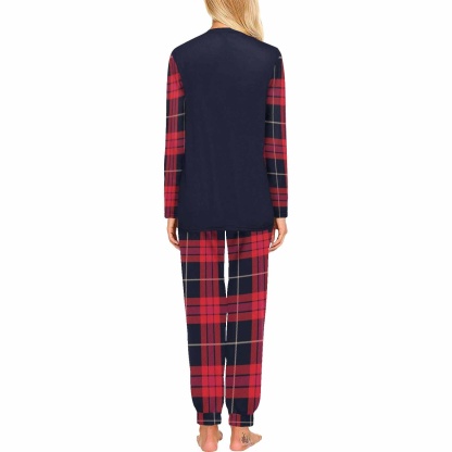 FacePajamas Custom Print Pajama Sets Face on Persoanlized Christmas Sleepwear for Women