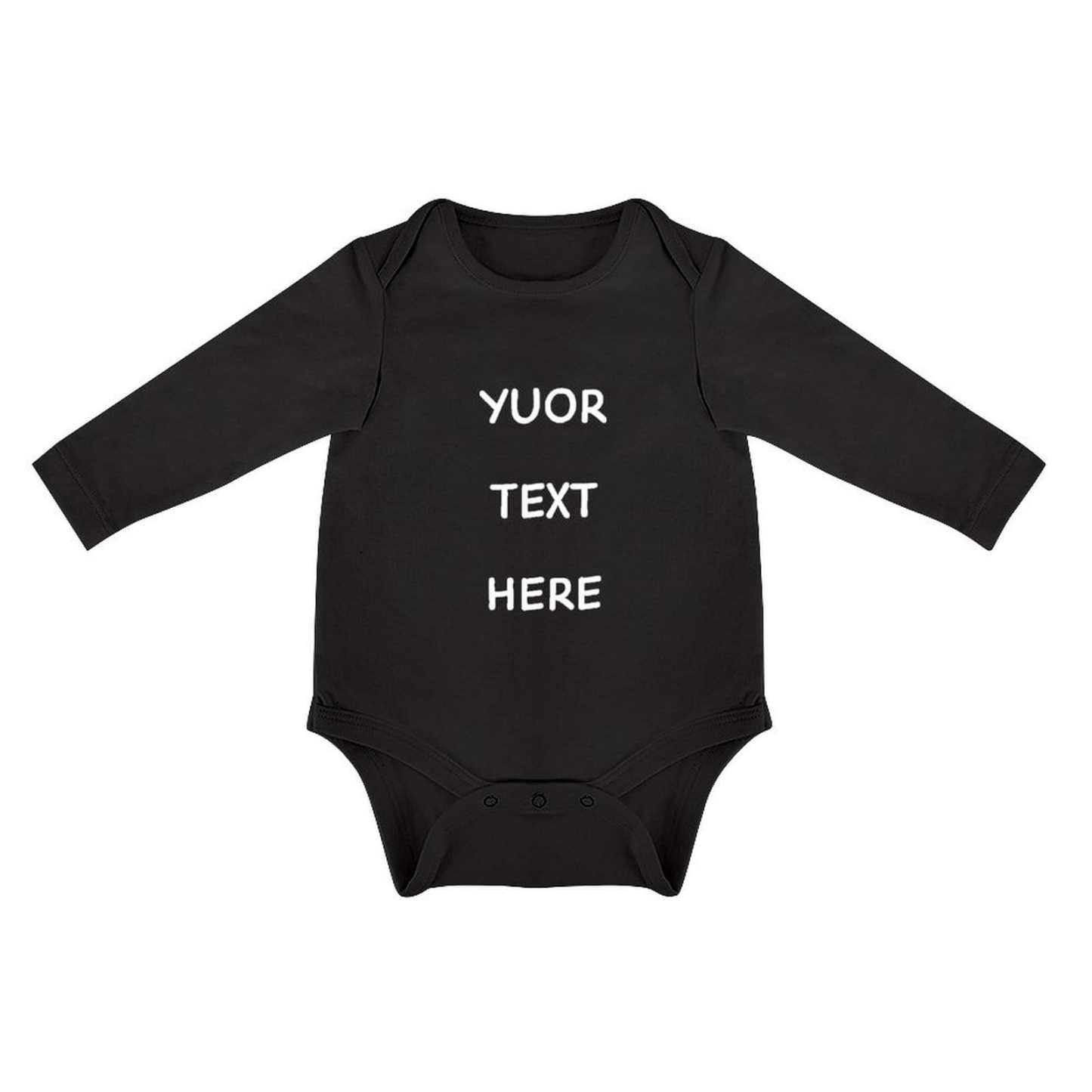 FacePajamas Baby Pajama Custom Text Infant Bodysuit One Piece Jumpsuit Personalized Long Sleeve Rompers Baby Clothes