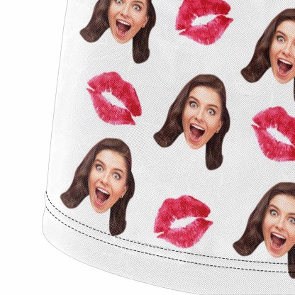 FacePajamas Men Underwear Custom Waistband Boxer Briefs I Kissed It Girlfriend Personalized Face Design Underwear for Men Valentine's Day Gift
