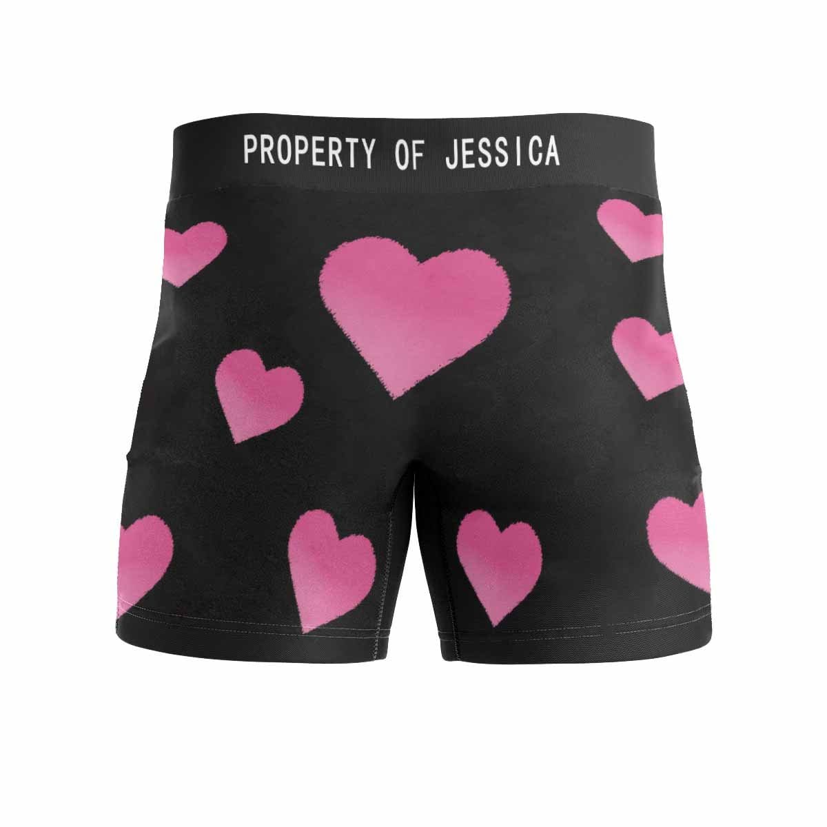 FacePajamas Men Underwear Custom Waistband Boxer Briefs Lip Love Personalized Face&Name Underwear for Husband or Boyfriend