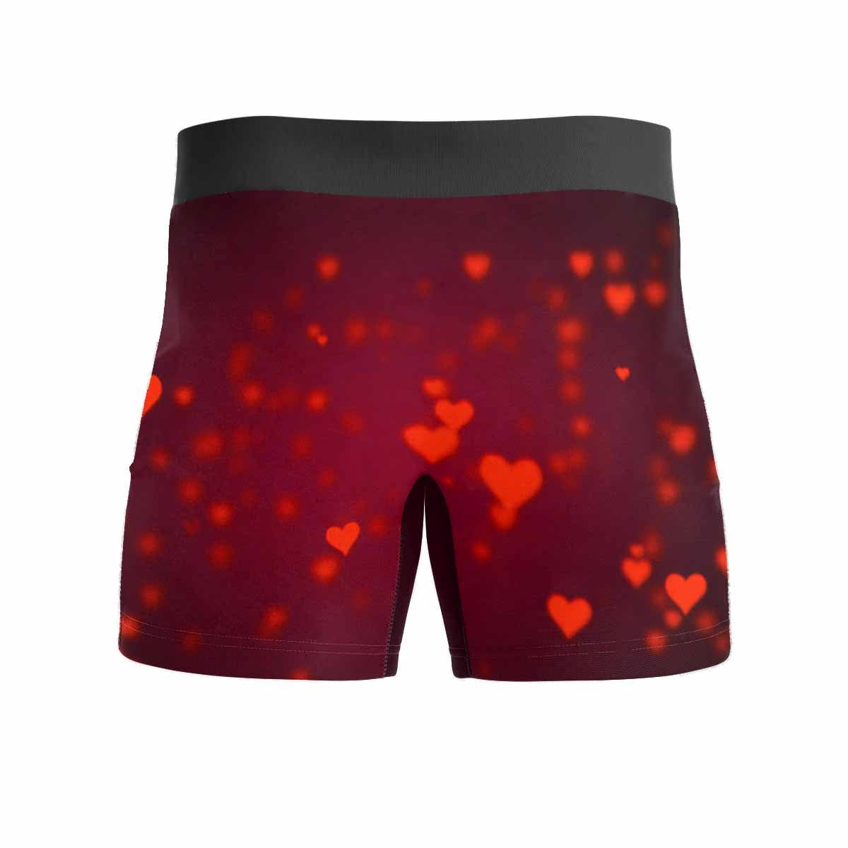 FacePajamas Men Underwear Custom Waistband Boxer Briefs Men's Personalized Name&Face All My Love Underwear