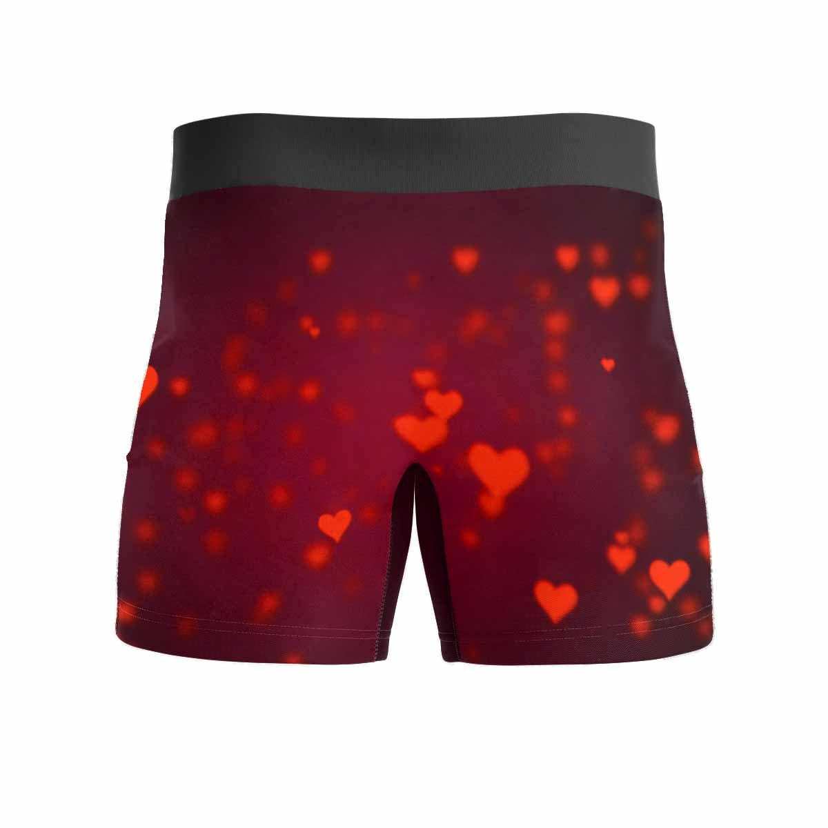 FacePajamas Men Underwear Custom Waistband Boxer Briefs Men's Personalized Name&Face All My Love Underwear