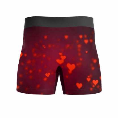 FacePajamas Men Underwear Custom Waistband Boxer Briefs Men's Personalized Name&Face All My Love Underwear